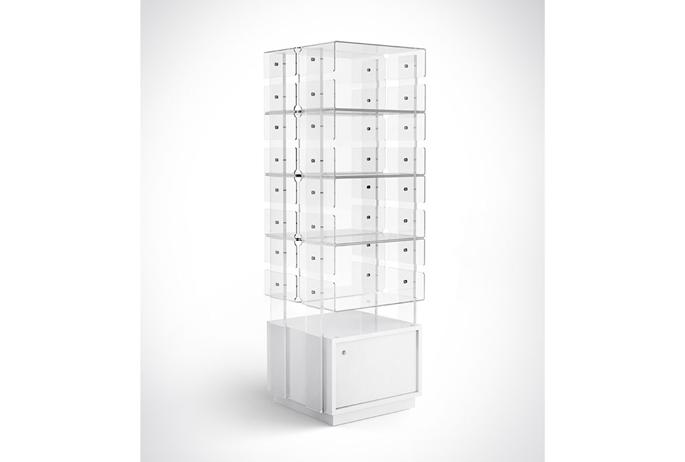 Acrylic freestanding display