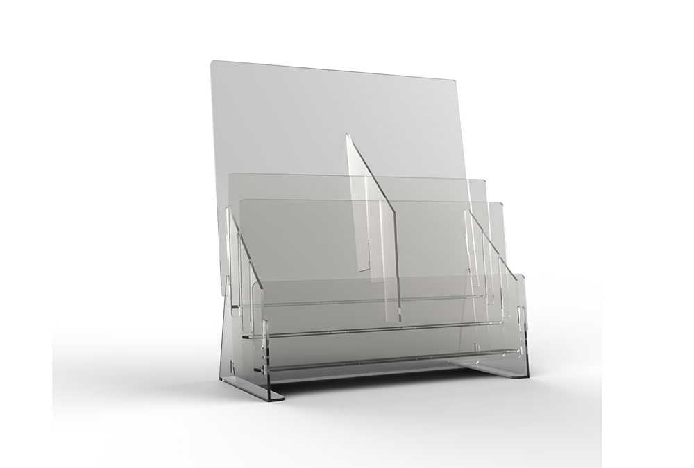 Porta brochure da banco