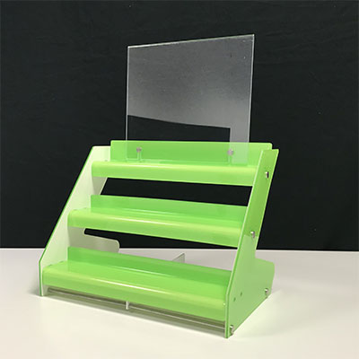 Un espositore Segreter 2 Verde