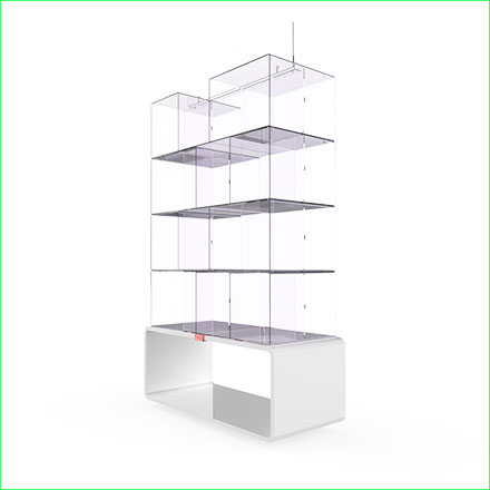 espositori plexiglass da parete - Bridge