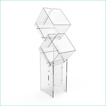 Schede tecniche degli espositori in plexiglass