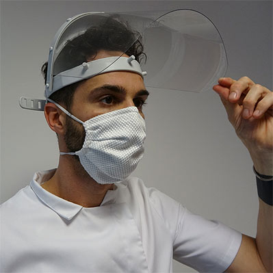 Visiera di protezione medicale